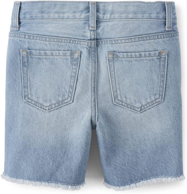 The Children's Place girls Denim Midi Shorts - Image 2