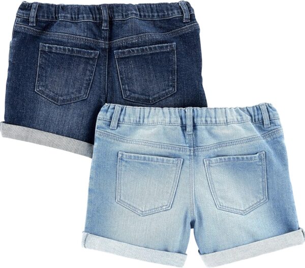 Simple Joys by Carter's Girls' Denim Shorts, Pack of 2 - Image 2